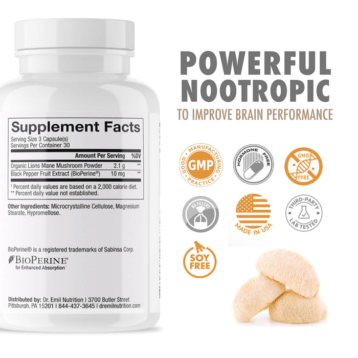 Lions Mane Mushroom Capsules