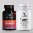 Two supplement bottles from Dr. Emil Nutrition on a light gray background