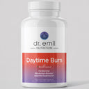 Supplement bottle labeled 'Daytime Burn' by Dr. Emil Nutrition on a light gray background