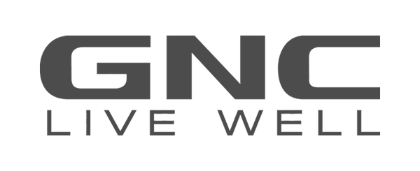 GNC logo with 'Live Well' tagline on a white background