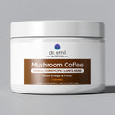 Jar of Dr. Emil Nutrition Mushroom Coffee on a gray background