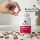 Dr. Emil Nutrition Berberine Plus supplement bottle with capsules on a light background