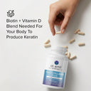Dr. Emil Multi Collagen Plus supplement bottle with pills and text about biotin and vitamin D on a light background