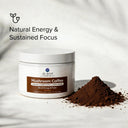 Dr. Emil Nutrition Mushroom Coffee container with coffee powder on a light background