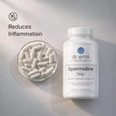 Dr. Emil Nutrition Spermidin supplement bottle with capsules on a light gray background