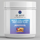 Dr. Emil Nutrition Multi Collagen Peptides Plus Apple Pie container on a gray background