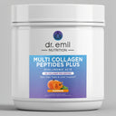 Dr. Emil Nutrition Multi Collagen Peptides Plus Pumpkin container on a gray background